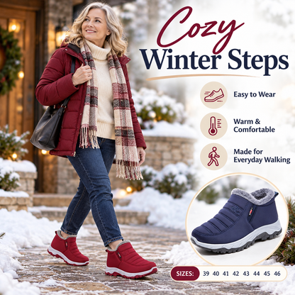 Last Day Sale 55%-2026 New Arrival Women’s Comfort Winter Boots – Warm Fleece-Lined Everyday Walking Shoes