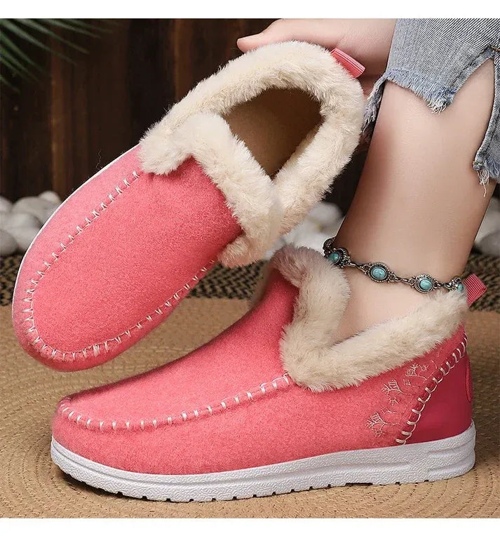 Ultra-Comfort Fleece Slip-On Boots