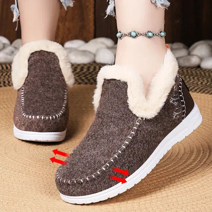 Ultra-Comfort Fleece Slip-On Boots