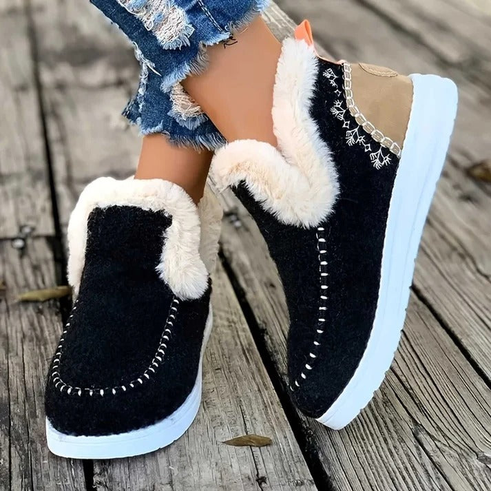 Ultra-Comfort Fleece Slip-On Boots