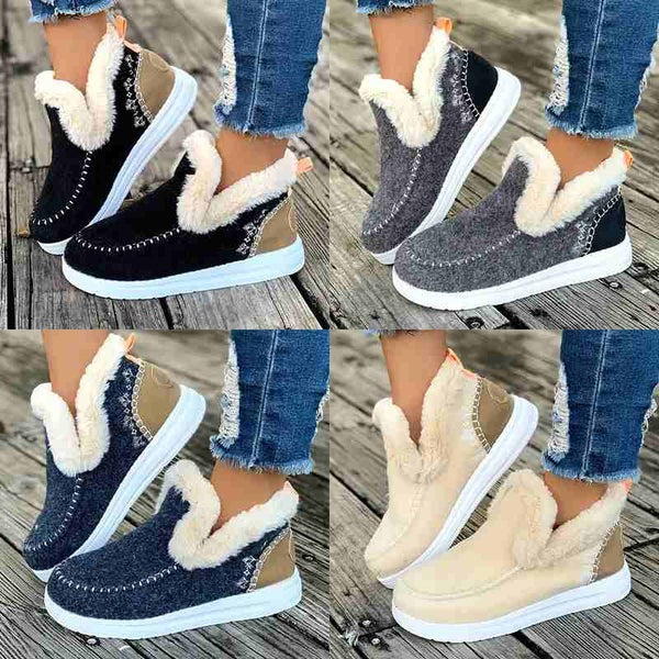 Ultra-Comfort Fleece Slip-On Boots