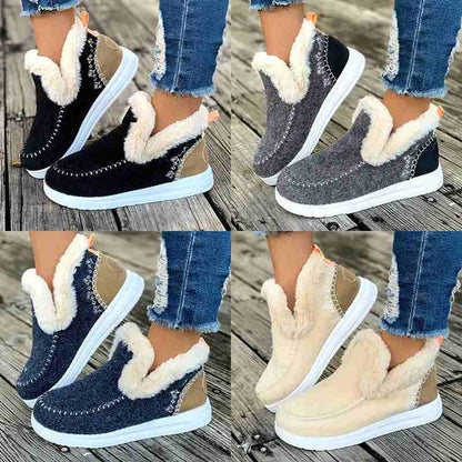 Ultra-Comfort Fleece Slip-On Boots