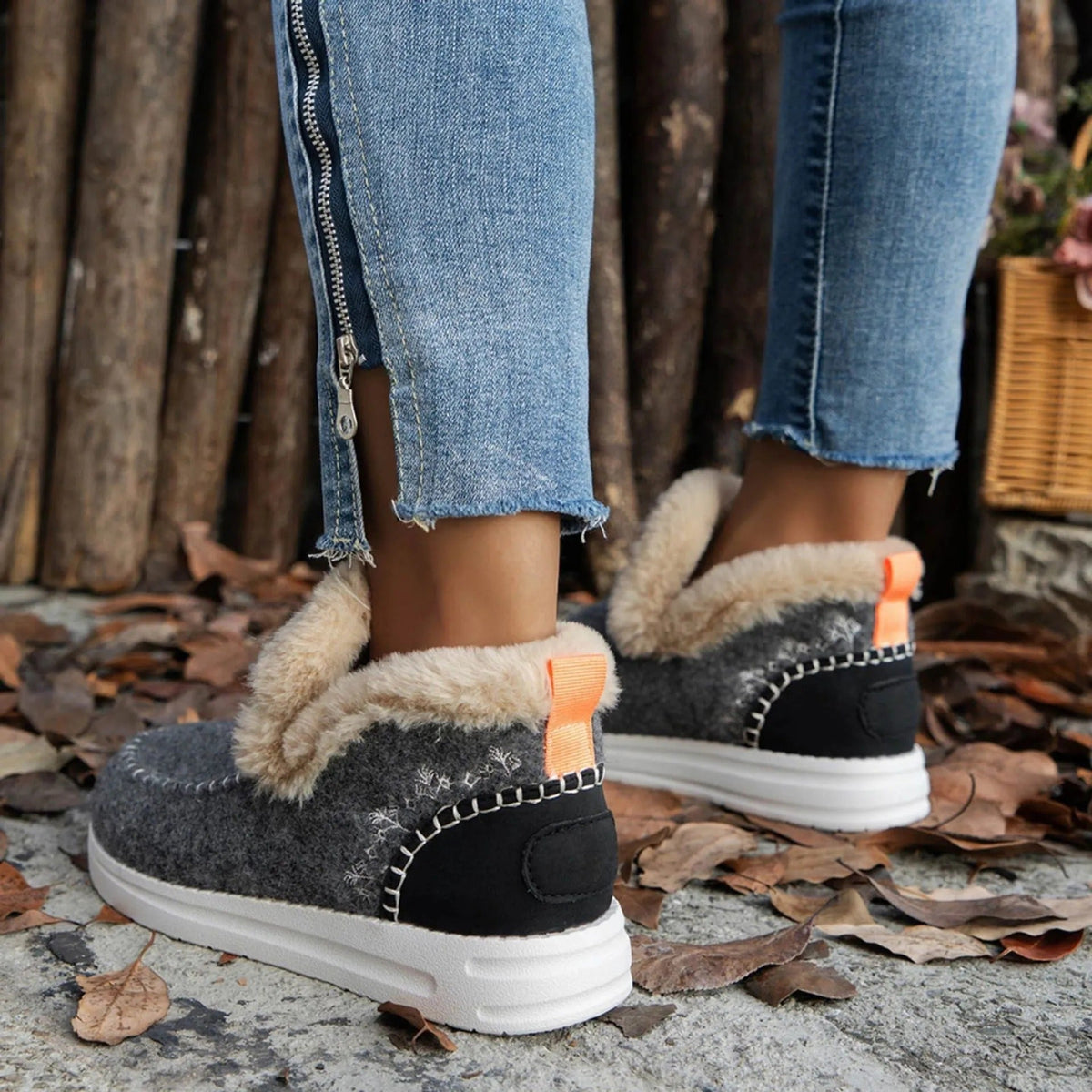 Ultra-Comfort Fleece Slip-On Boots
