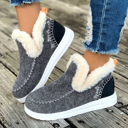 Ultra-Comfort Fleece Slip-On Boots