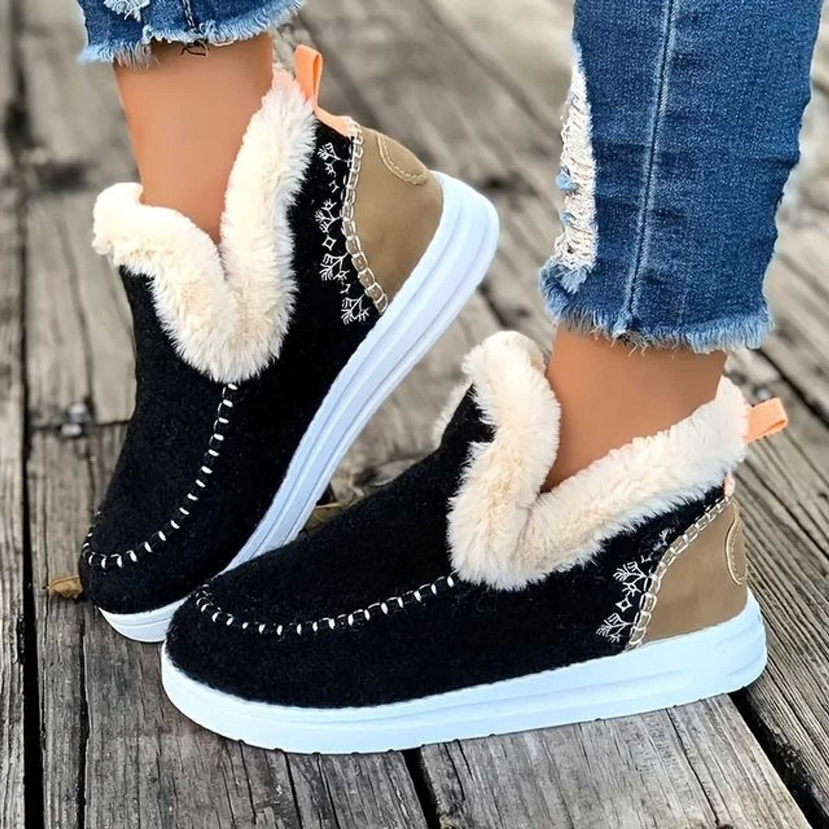 Ultra-Comfort Fleece Slip-On Boots