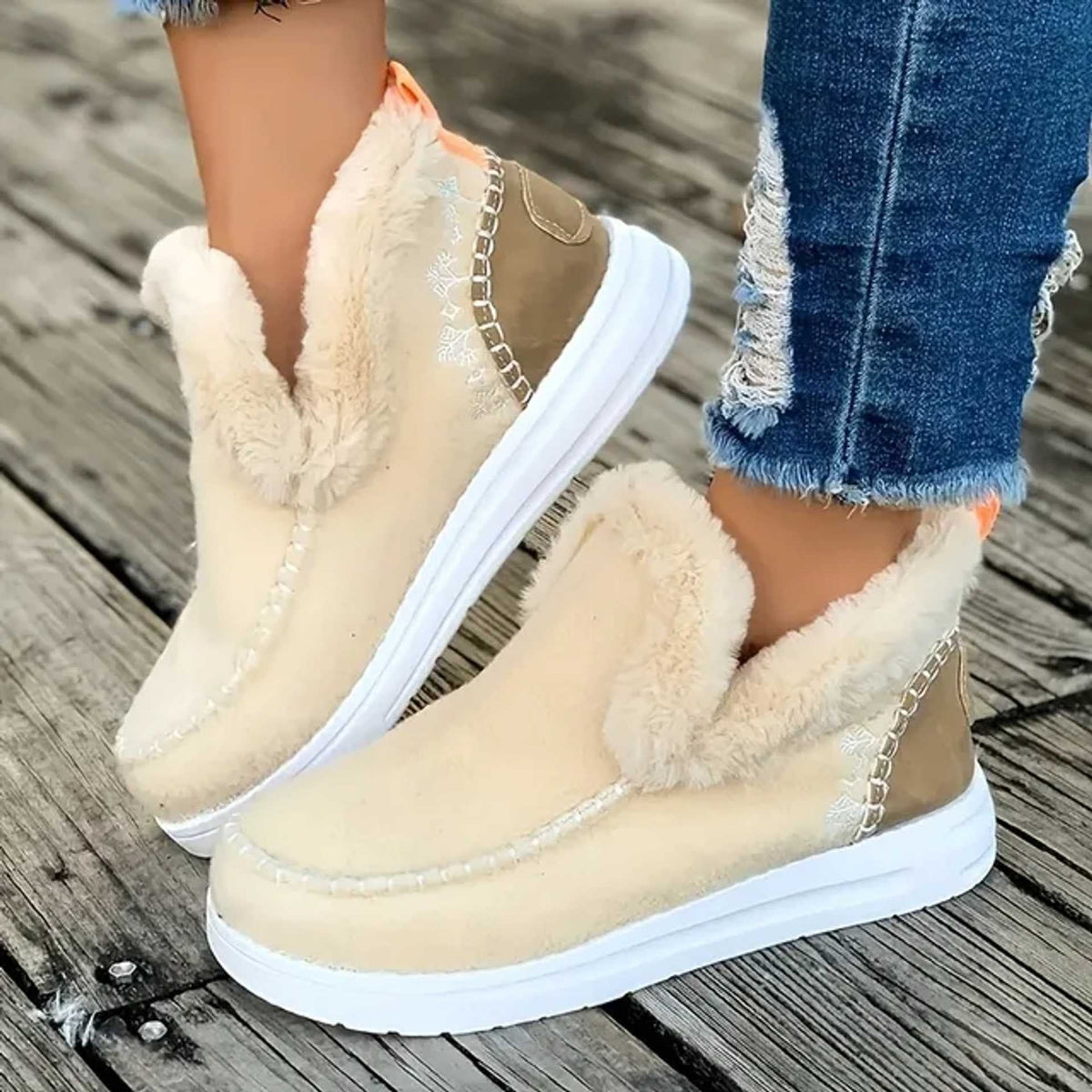 Ultra-Comfort Fleece Slip-On Boots